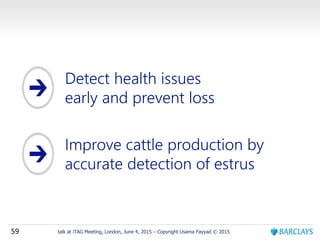59 talk at iTAG Meeting, London, June 4, 2015 – Copyright Usama Fayyad © 2015
 