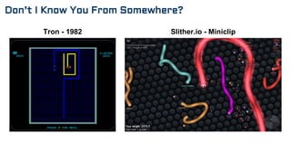 Tron - 1982 Slither.io - Miniclip
Don’t I Know You From Somewhere?
 