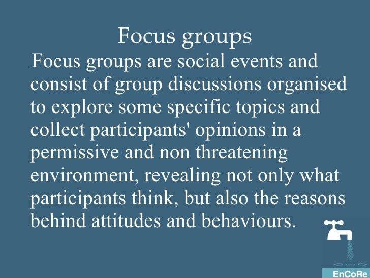 Focus groups, meaning making and data quality