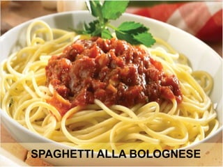 SPAGHETTI ALLA BOLOGNESE
 