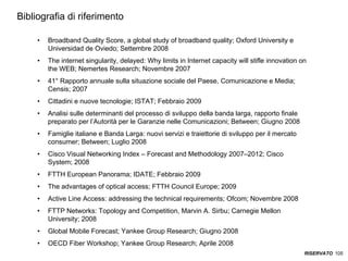 ITALIA Broadband Report 2009