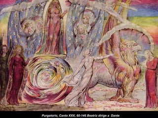 Purgatorio, Canto XXX, 60-146 Beatriz dirige a  Dante  