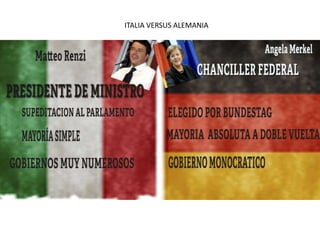 ITALIA VERSUS ALEMANIA
 
