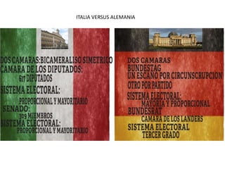 ITALIA VERSUS ALEMANIA
 