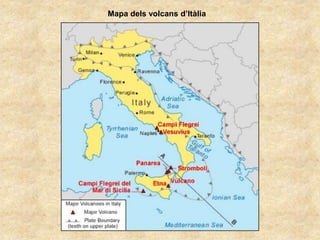 Mapa dels volcans d’Itàlia
 