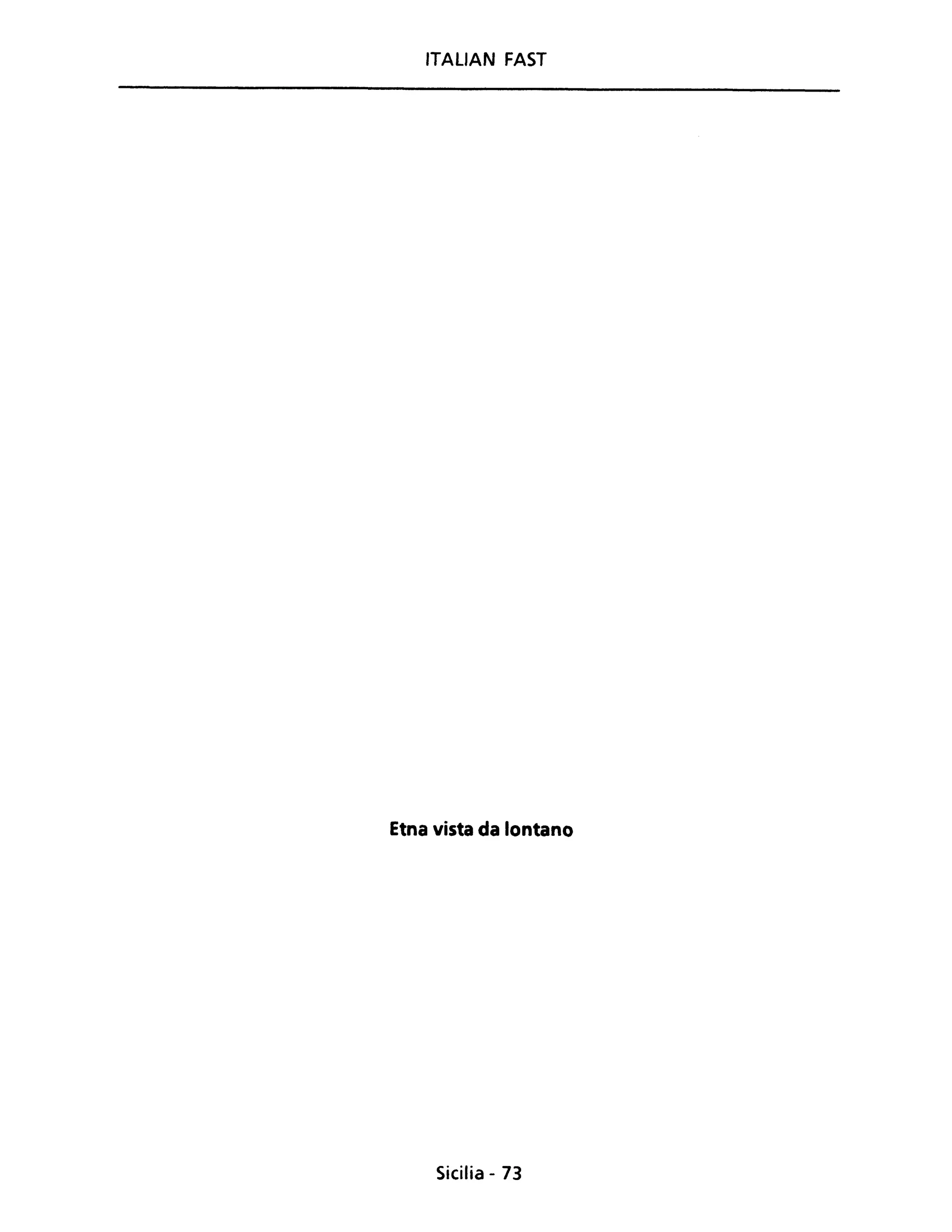 ITALIAN FAST
Etna vista da lontano
Sicilia - 73
 