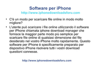 Italian iphonesoft