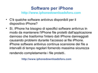 Italian iphonesoft