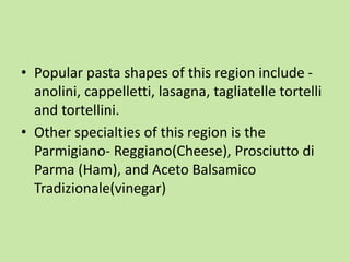 Parma Shapes Italian Cuisine.ppt