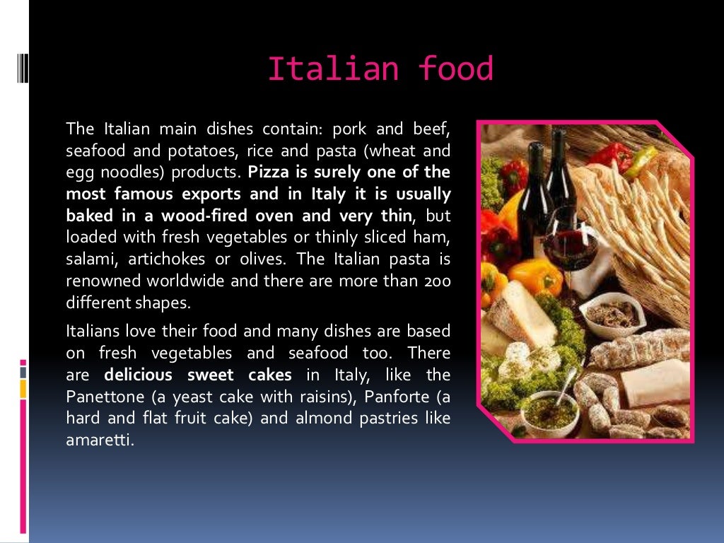 italian cuisine essay