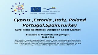 Cyprus ,Estonia ,Italy, Poland
Portugal,Spain,Turkey
 