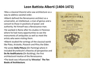 Italian Renaissance and its Architects | PDF