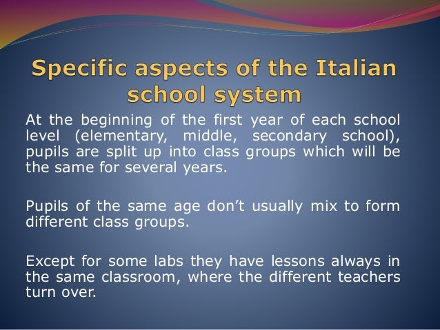 Italian School System Summary | The education system in Italy – IKID