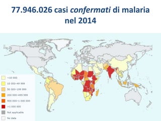 77.946.026 casi confermati di malaria
nel 2014
 