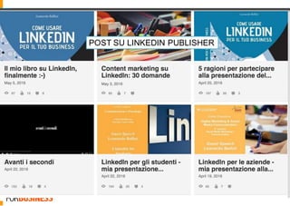 POST SU LINKEDIN PUBLISHER
 