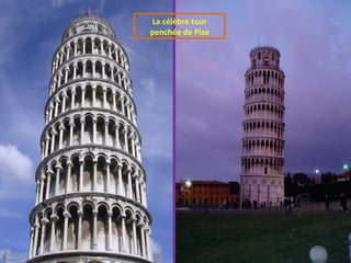 La célèbre tour
penchée de Pise
 