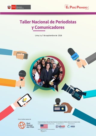 MULTISECTORALDIALOGUE
abouttheRegulation
oftheClimateChange
FrameworkLaw
1
TV
RADIO
Con el valioso apoyo de:
Programa de A...