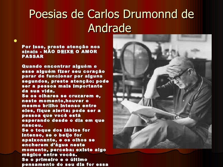 Não Deixe O Amor Passar Carlos Drummond De Andrade