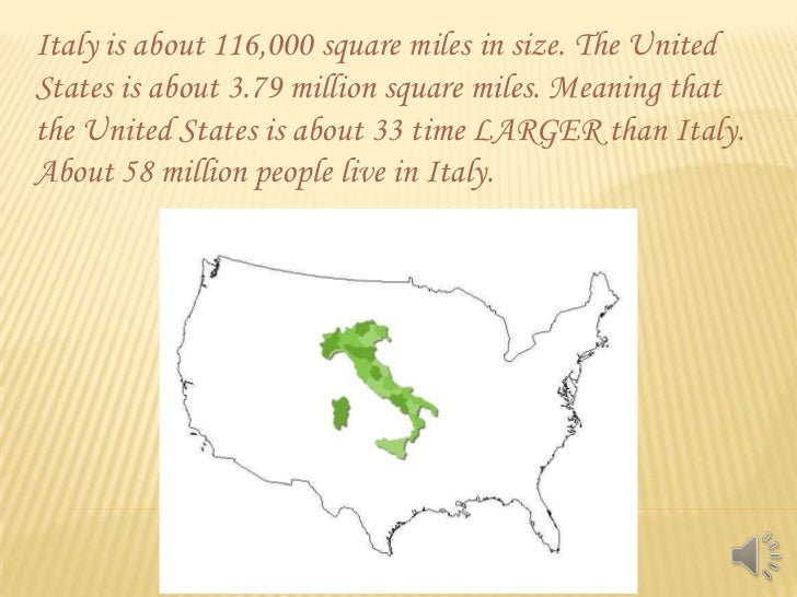 italy what is the size of italy