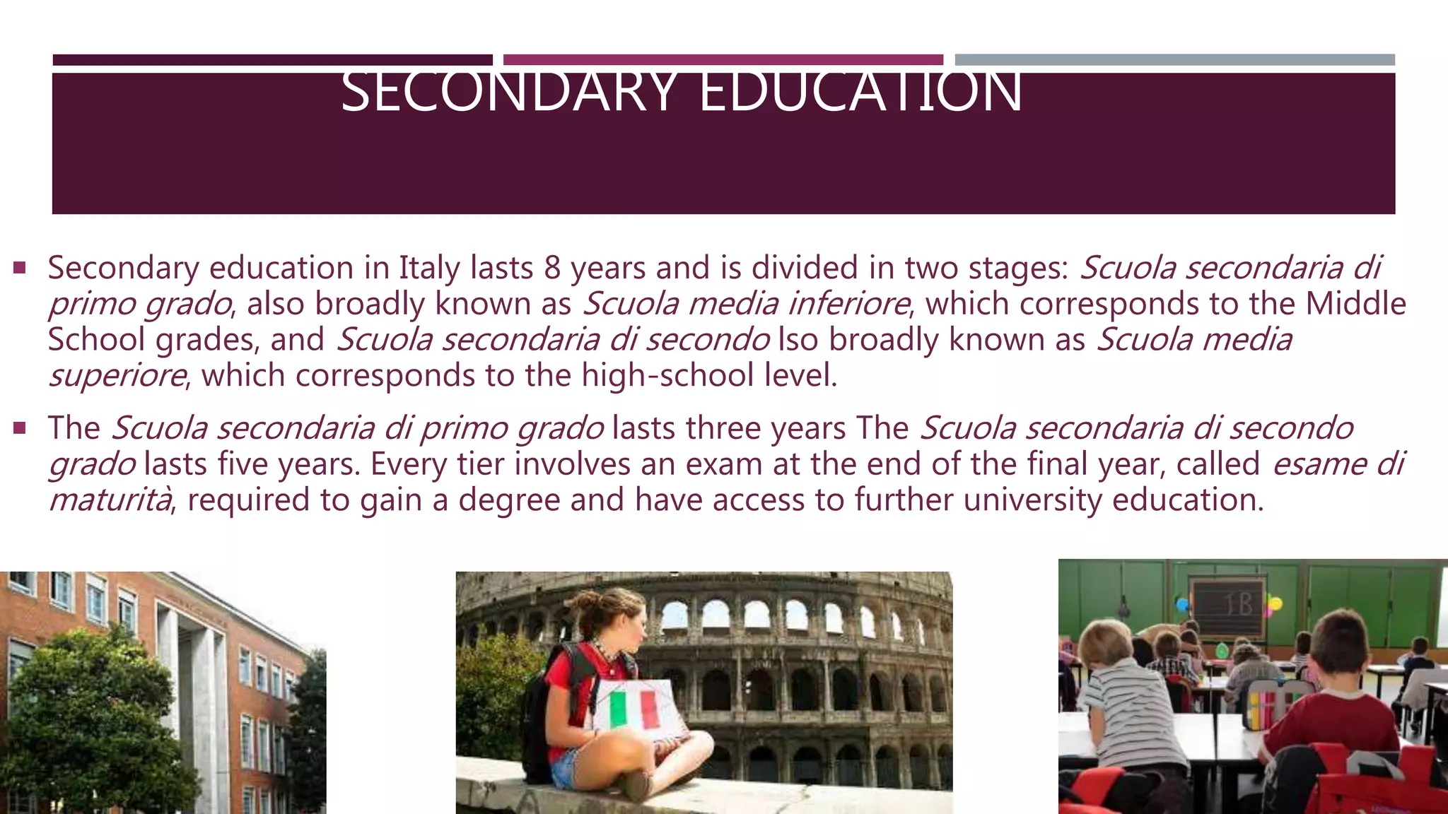 Education in Italy | PPTX