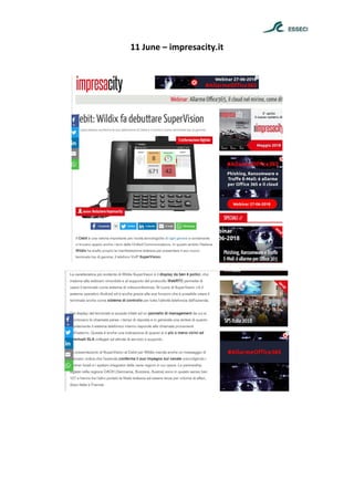 11 June – impresacity.it
 