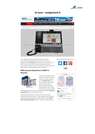 15 June – nextgentech.it
 