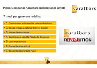 (ITALY/ITALIAN) KARATBARS INTERNATIONAL AFFILIATE PROGRAM/MARKETING PLAN