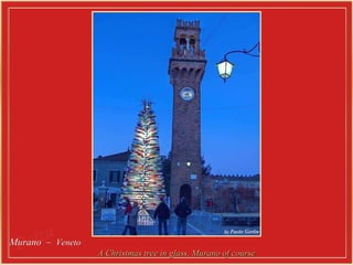 Murano  –  Veneto  A Christmas tree in glass, Murano of course 