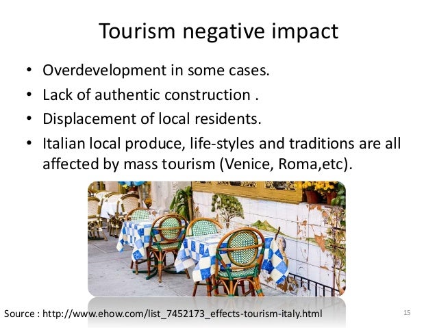 social impacts of tourism in italy