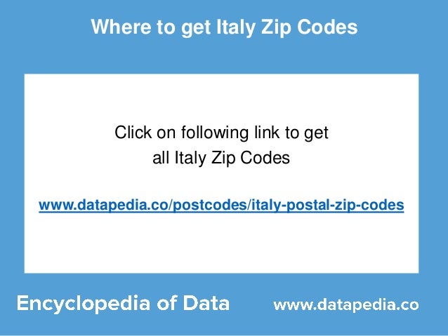 Italy Zip Codes Lookup