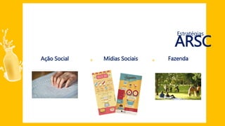 Estratégias
Ação Social Mídias Sociais Fazenda
ARSC
+ +
 