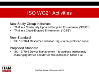 The ITAM Review UK Conference 2017
ISO 19770 in the Cloud Era
 