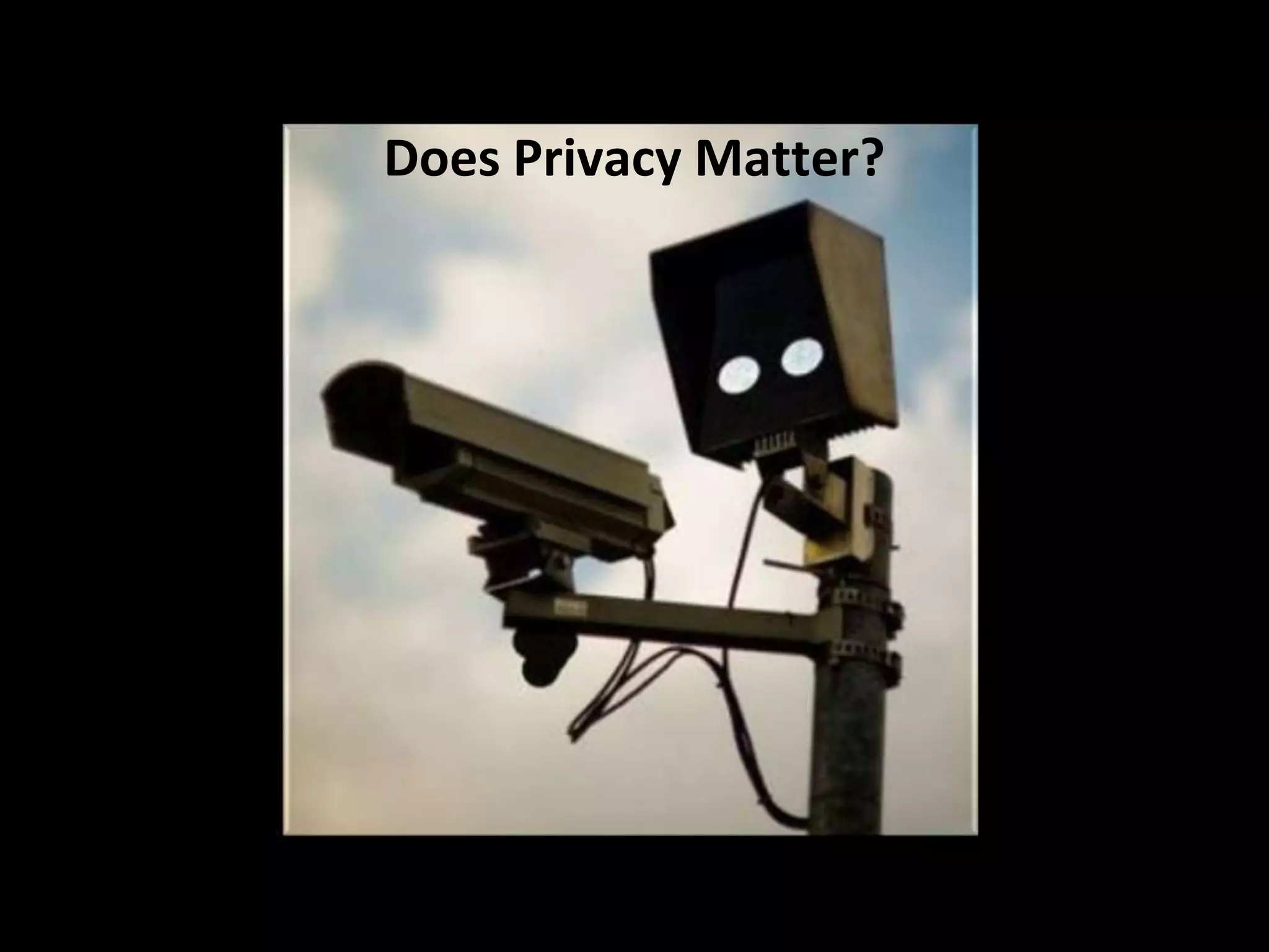 Does Privacy Matter?
 