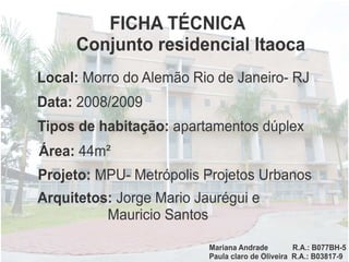 Conjunto Habitacional Itaoca 