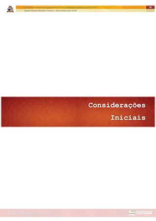 ITAPETININGA TRANSPARENTE, DEMOCRÁTICA E LEGAL: CONTRIBUIÇÃO PARA AS ELEIÇÕES 2012
Gestão Roberto Ramalho Tavares – Governando para Todos
Assessoria de Projetos Especiais e Controle Interno
Secretaria de Gabinete
10
 