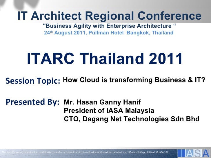 cloud how business transforming is business   transforming how 2011 is Itarc thailand cloud