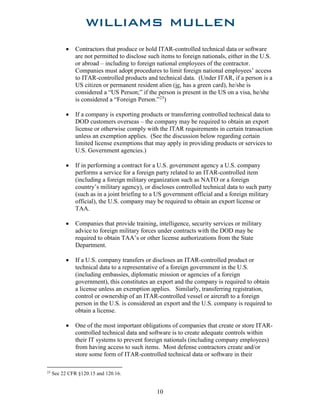 ITAR for Government Contracts - Revised for Recent Amendments | PDF