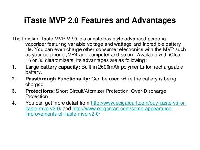 iTaste Vaporizer Series Summary: iTaste VTR ，iTaste MVP 2.0 and iTas…