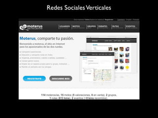 Redes Sociales Verticales
 