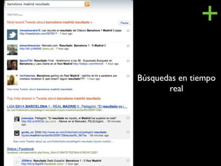 +
Búsquedas en tiempo
       real
 