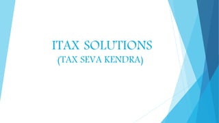 ITAX SOLUTIONS
(TAX SEVA KENDRA)
 