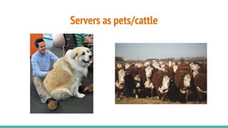 Servers as pets/cattle
 