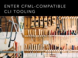 E N T E R C F M L - C O M PAT I B L E
C L I T O O L I N G
 