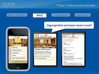 Phase II: Während des Aufenthalts




„Tagungsinfos auf einem neuen Level!"
 