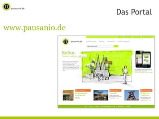 Das Portal
www.pausanio.de
 
