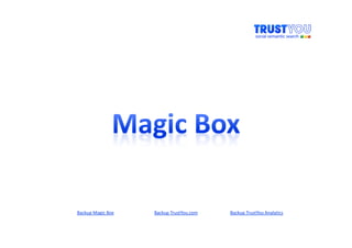 Backup Magic Box   Backup TrustYou.com   Backup TrustYou Analytics
 