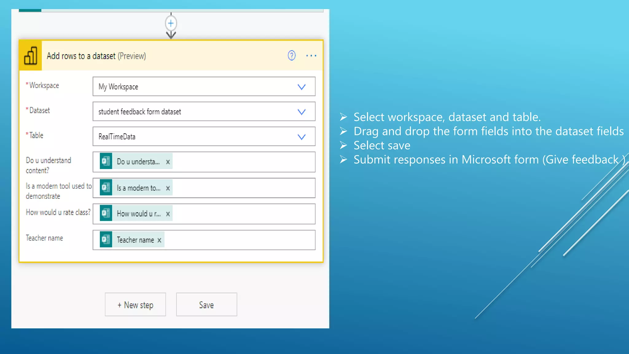 Data visualization how to connect microsoft forms to power bi ppt