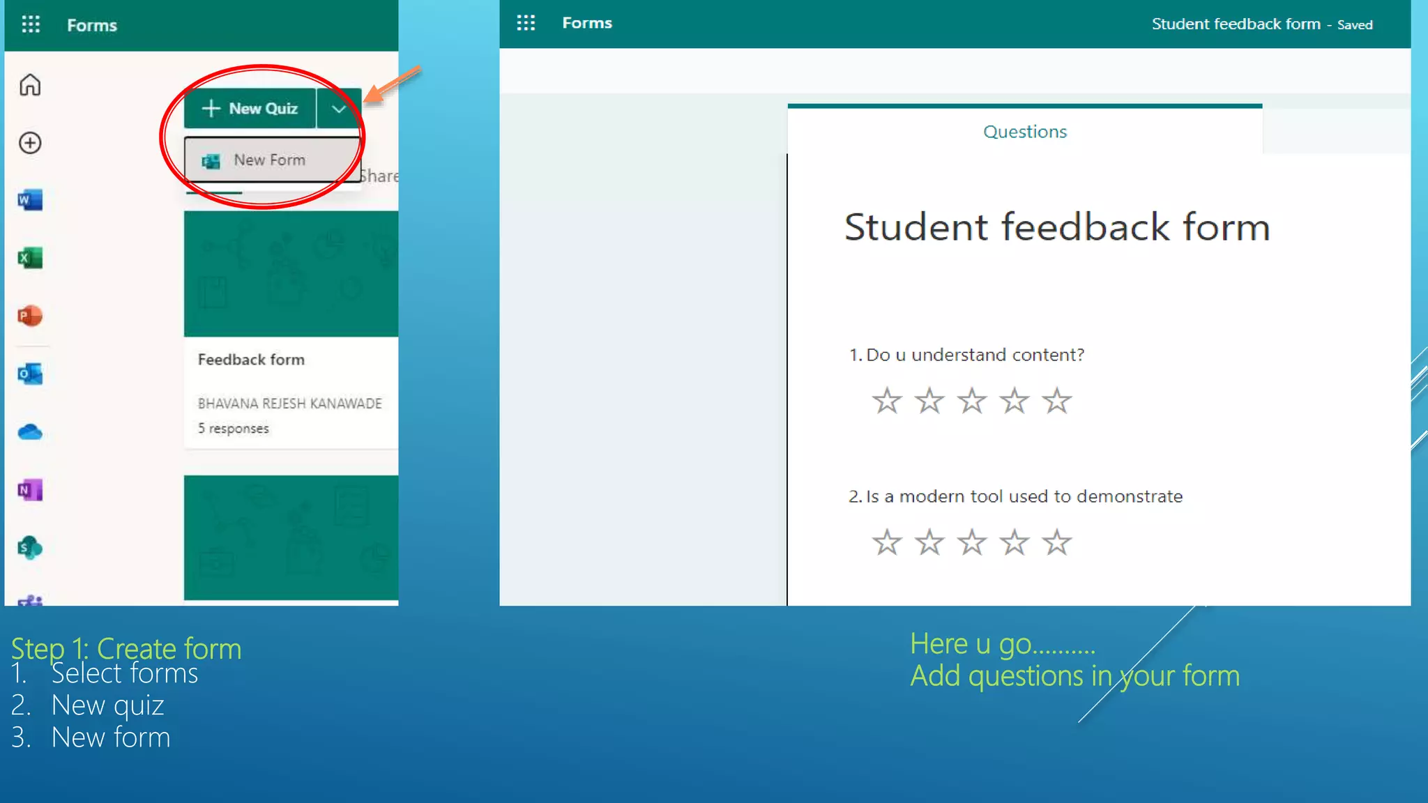 Data visualization how to connect microsoft forms to power bi ppt