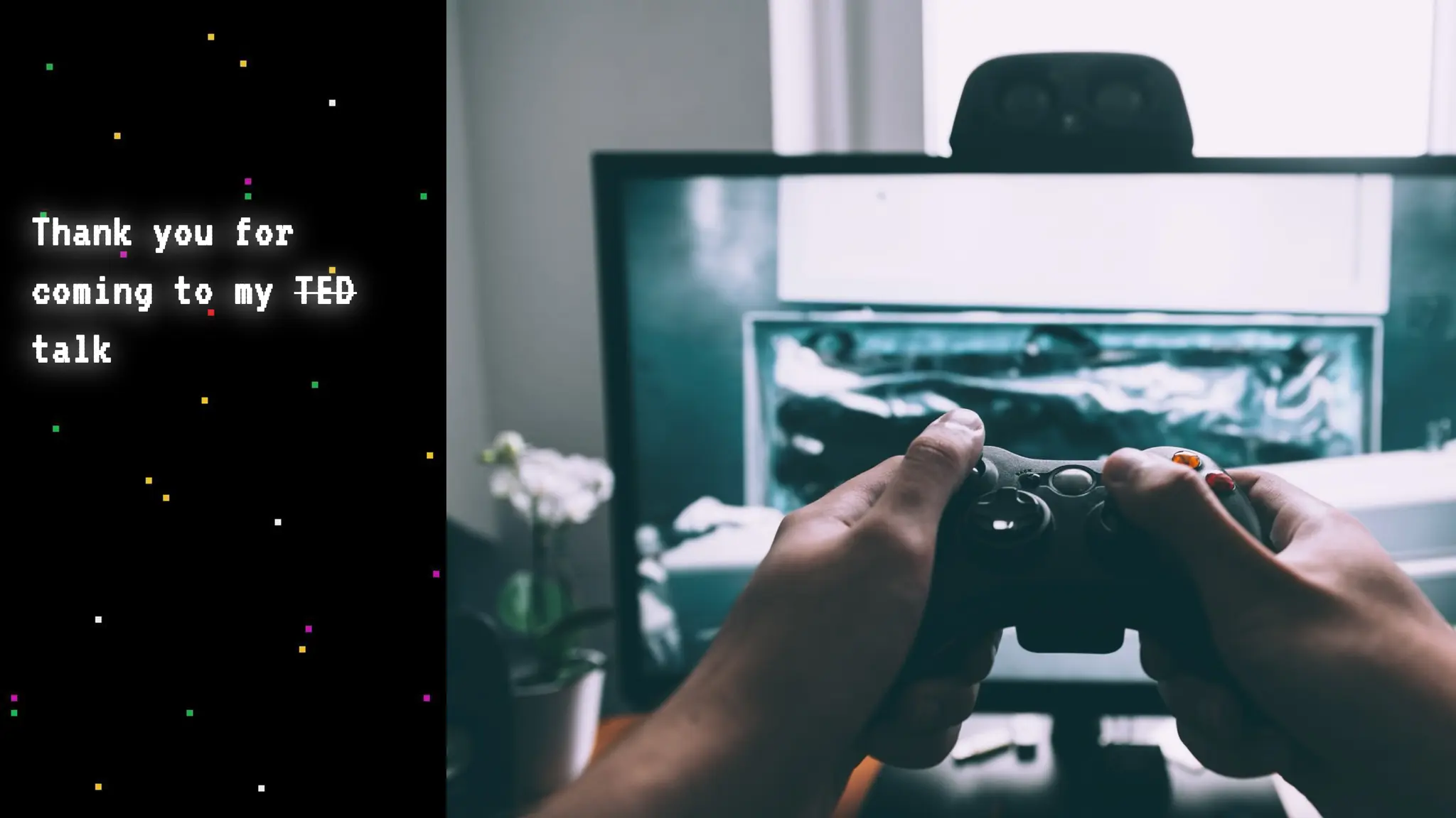 Thank you for
coming to my TED
talk
 