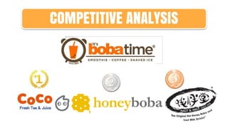 COMPETITIVE ANALYSIS
 